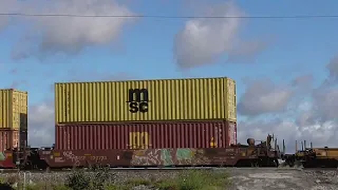 Two CSX Intermodal Trains from Bascom, Ohio September 26, 2022