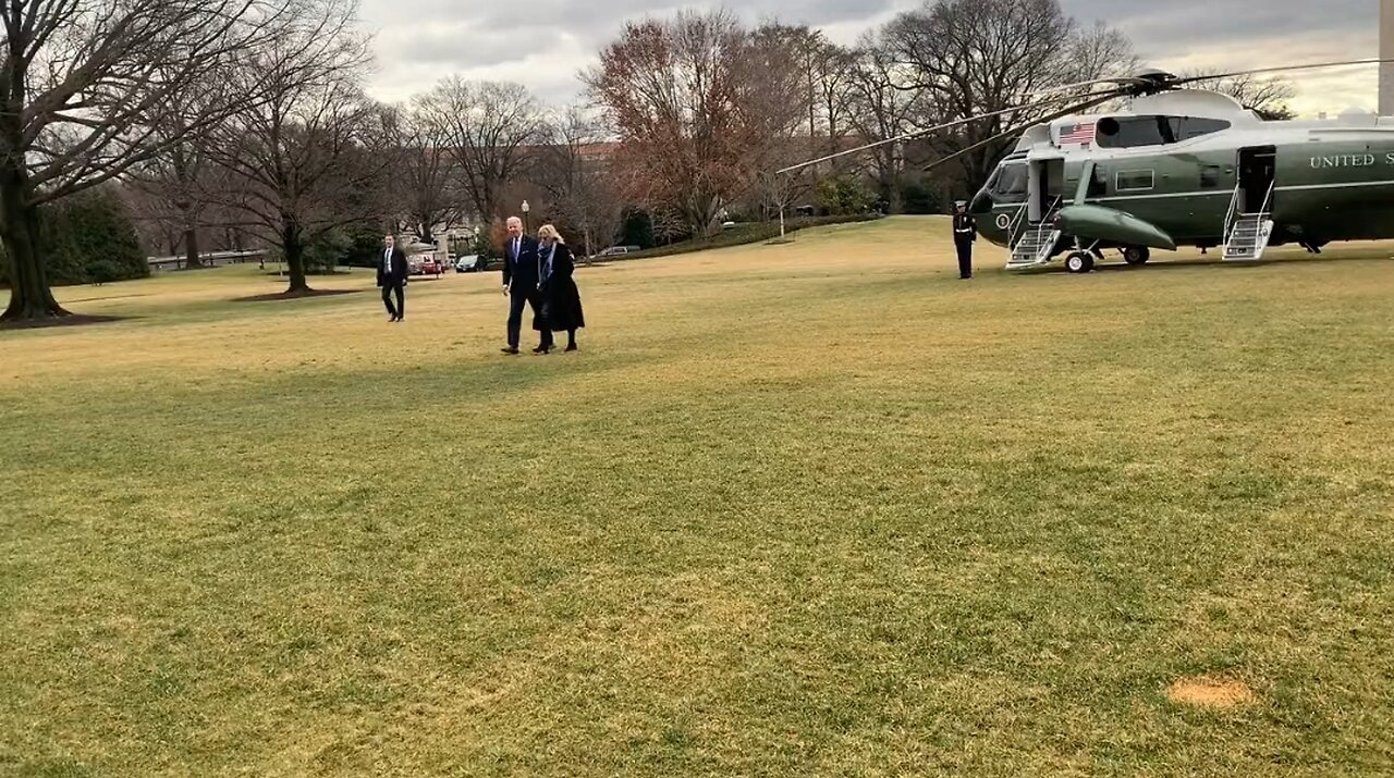 Biden Returns From Delaware & Ignores Classified Doc Questions