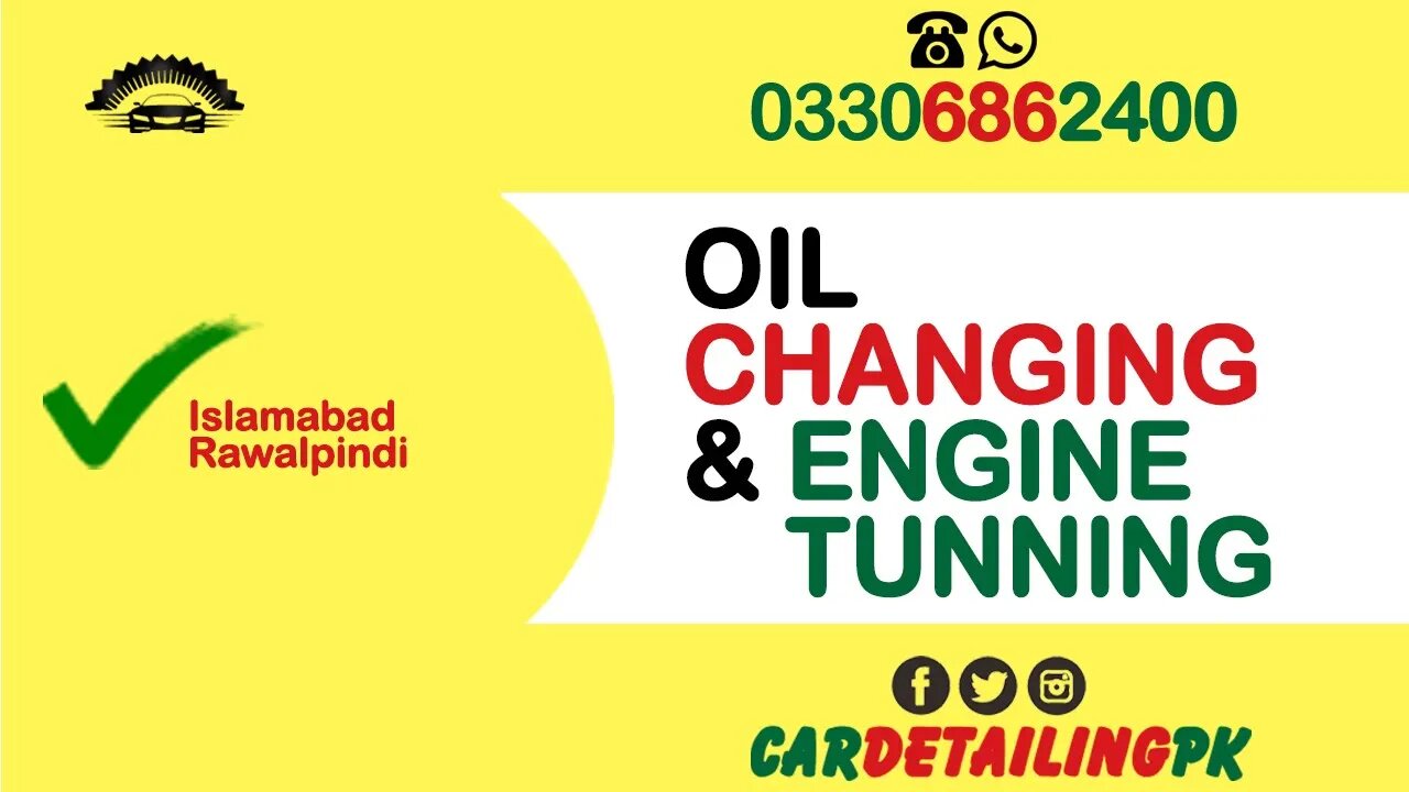 We Provide Car Engine Tuning At Your Home In Islamabad & Rawalpindi | Car Detailing