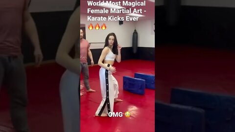 World Most Magical Female Martial Art - Karate Kicks Ever 🔥🔥🔥#shorts