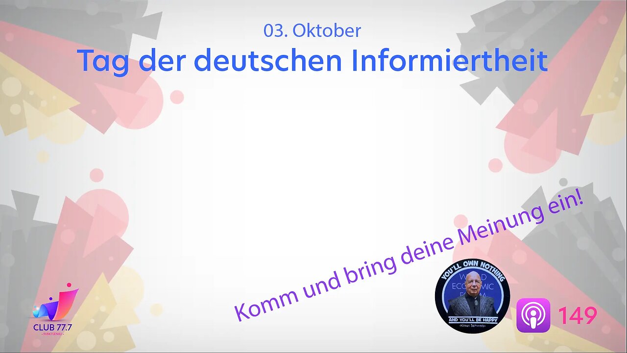 Teaser 𝕏149: Tag der deutschen Informiertheit