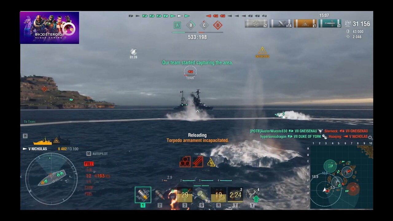 World of Warships, Battleship, vs, Destroyer, Nicholas, #Boosteroid #Worldofwarships #slarthegorn