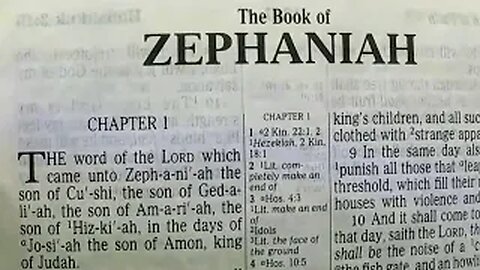 Zephaniah: Chapters 01-03