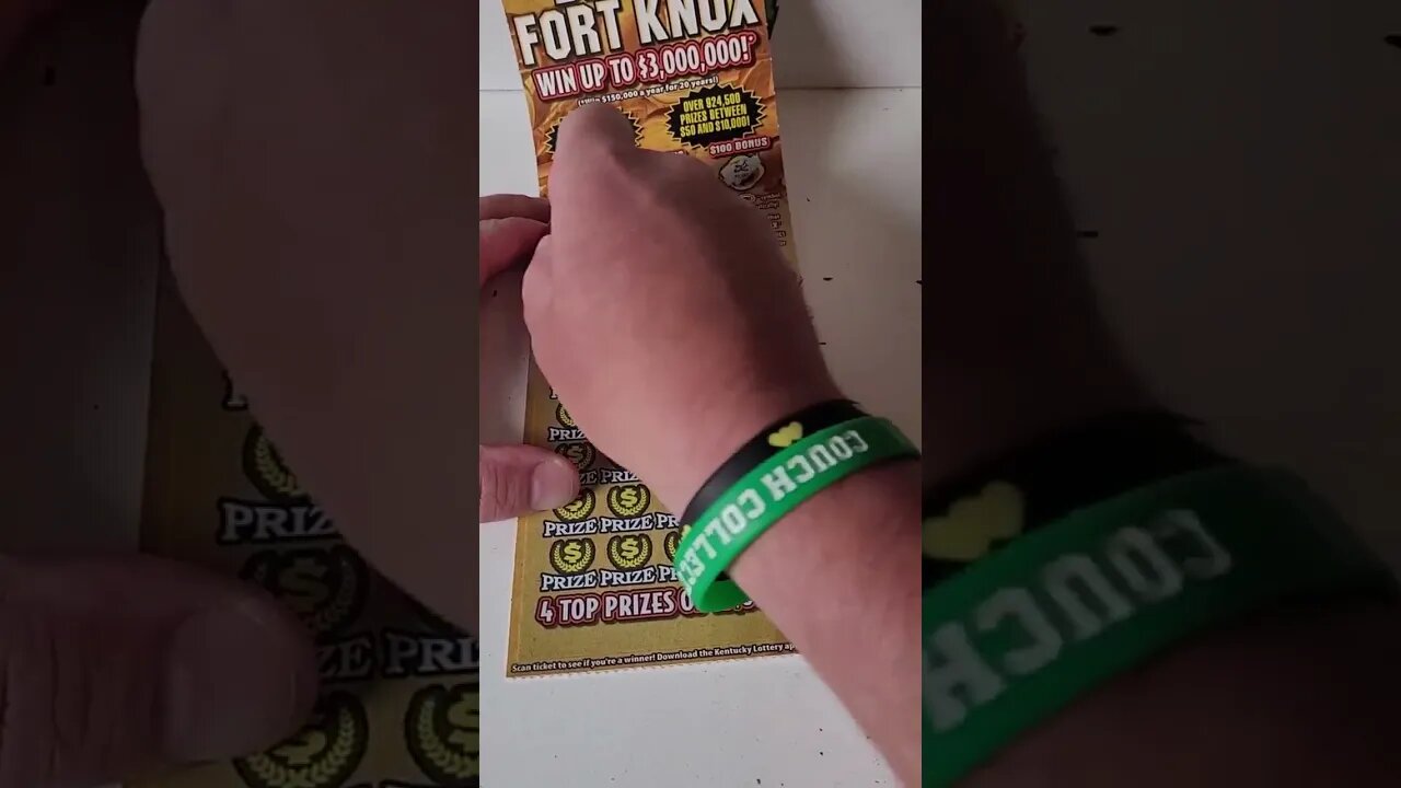 Fort Knox Lottery Ticket Scratchers from the Kentucky Lottery!