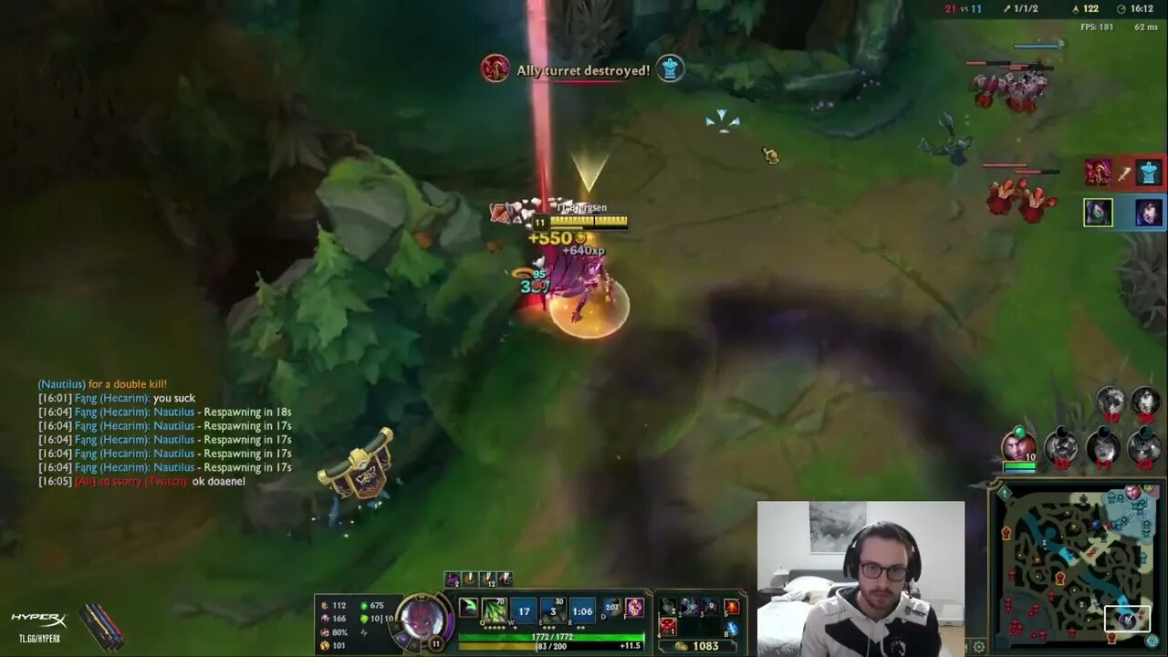 Bjergsen Tank Akali damage...