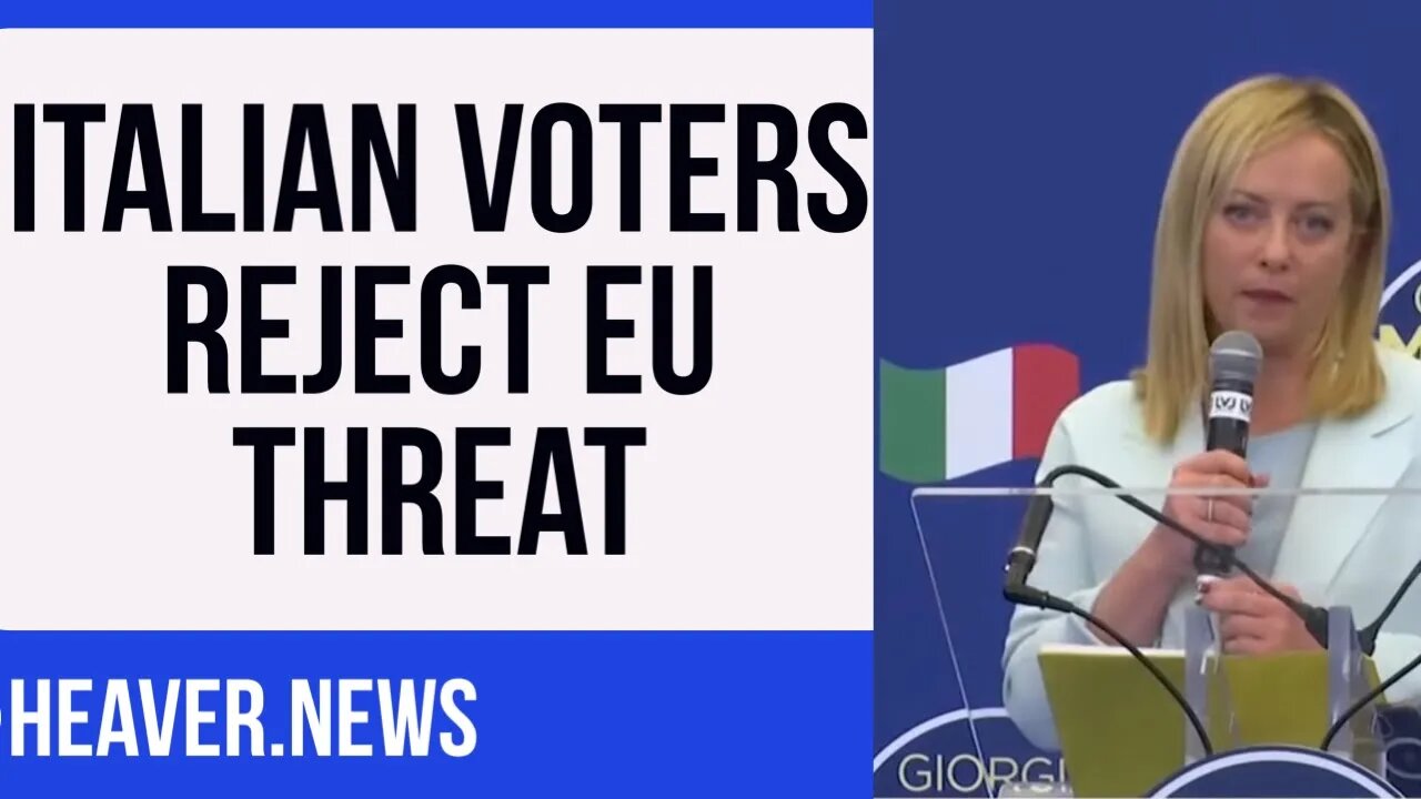 Italian Voters REJECT EU Threat In Election Stunner