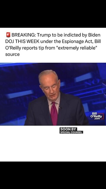 President Donald Trump to ve indicted by Biden’s DOJ expected this week!