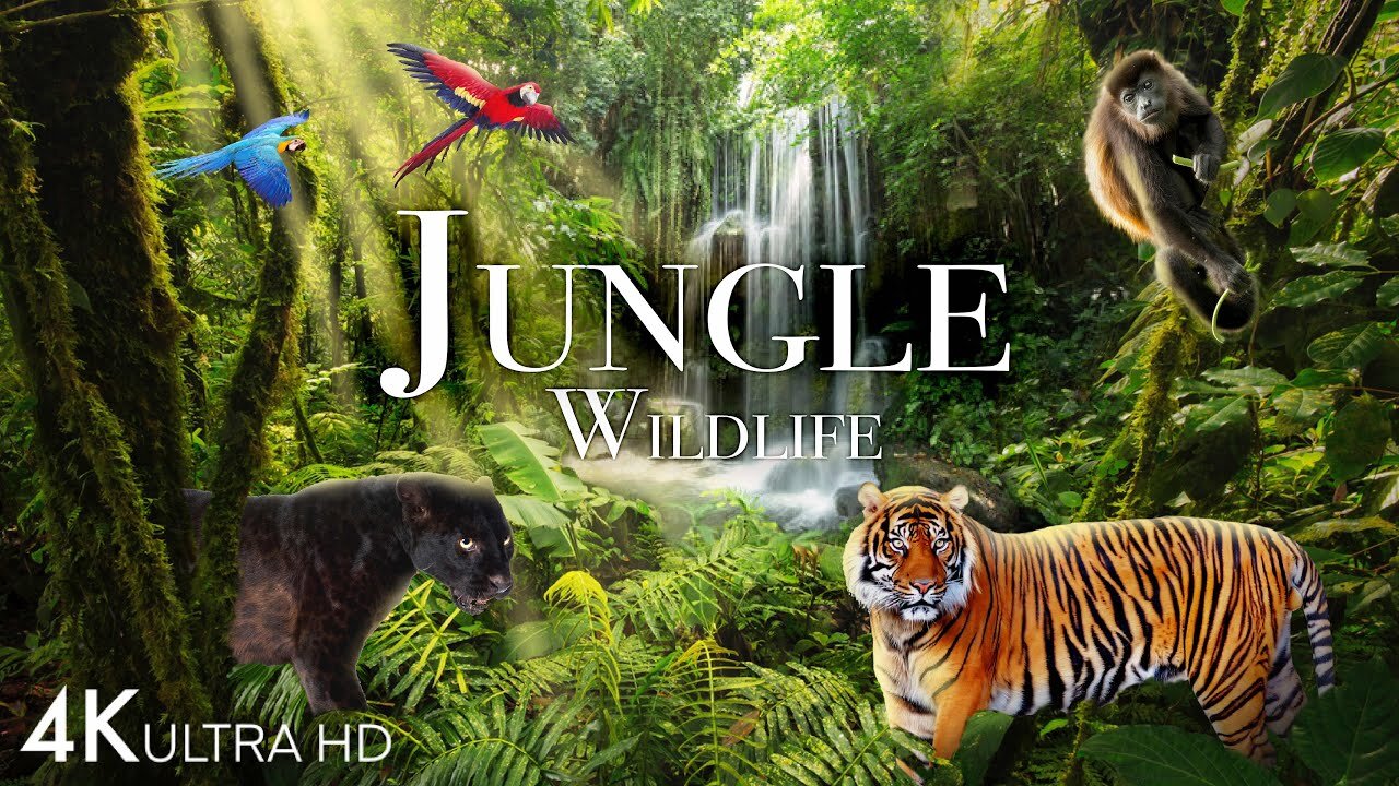 0:14 / 28:43 Jungle Wildlife In 4K - Animals That Call The Jungle Home