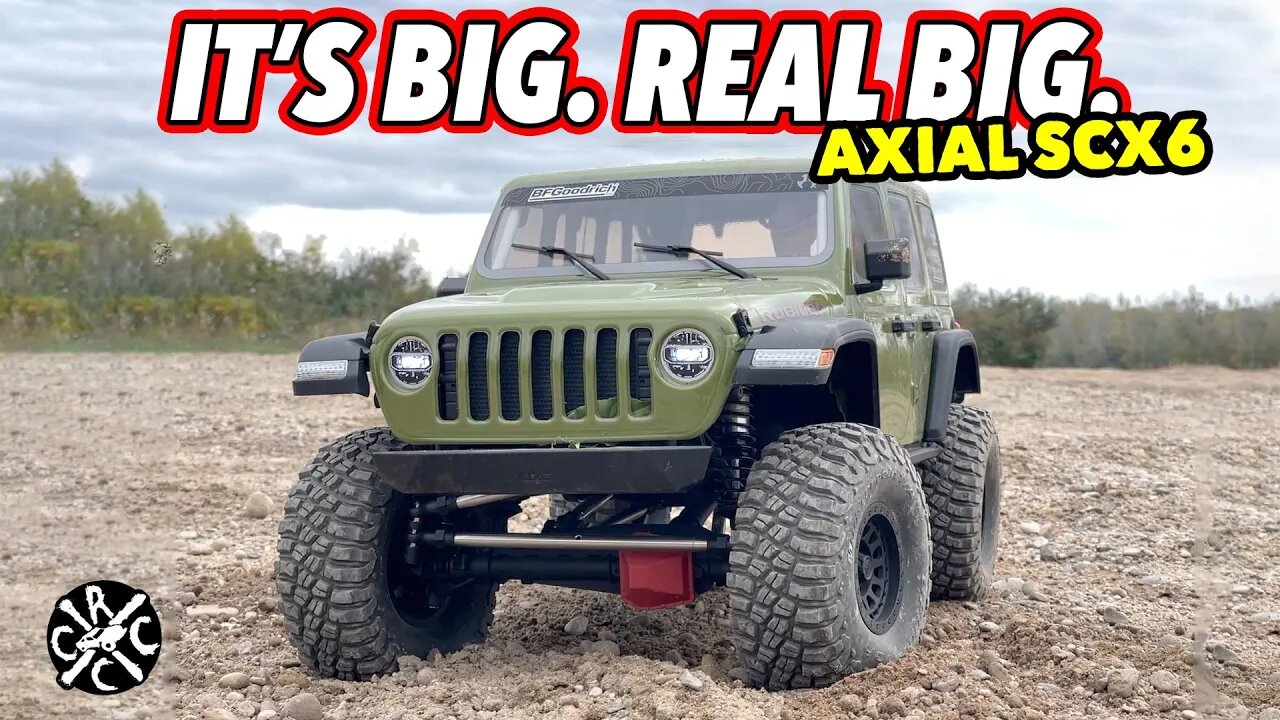 It's Big. REAL BIG. The Axial 1/6 SCX6 Jeep JLU: Unboxing and First Run