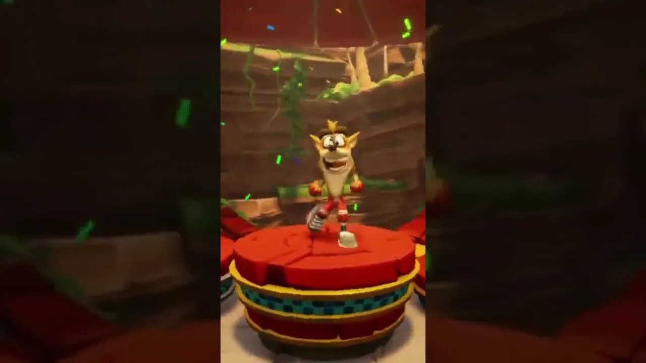 Shiba Crash’s Victory Podium Animation - Crash Team Racing Nitro-Fueled