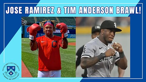 Jose Ramirez & Tim Anderson BRAWL! Ramirez Right Hook Connects! Agree w/ MLB Suspensions for Brawl?!