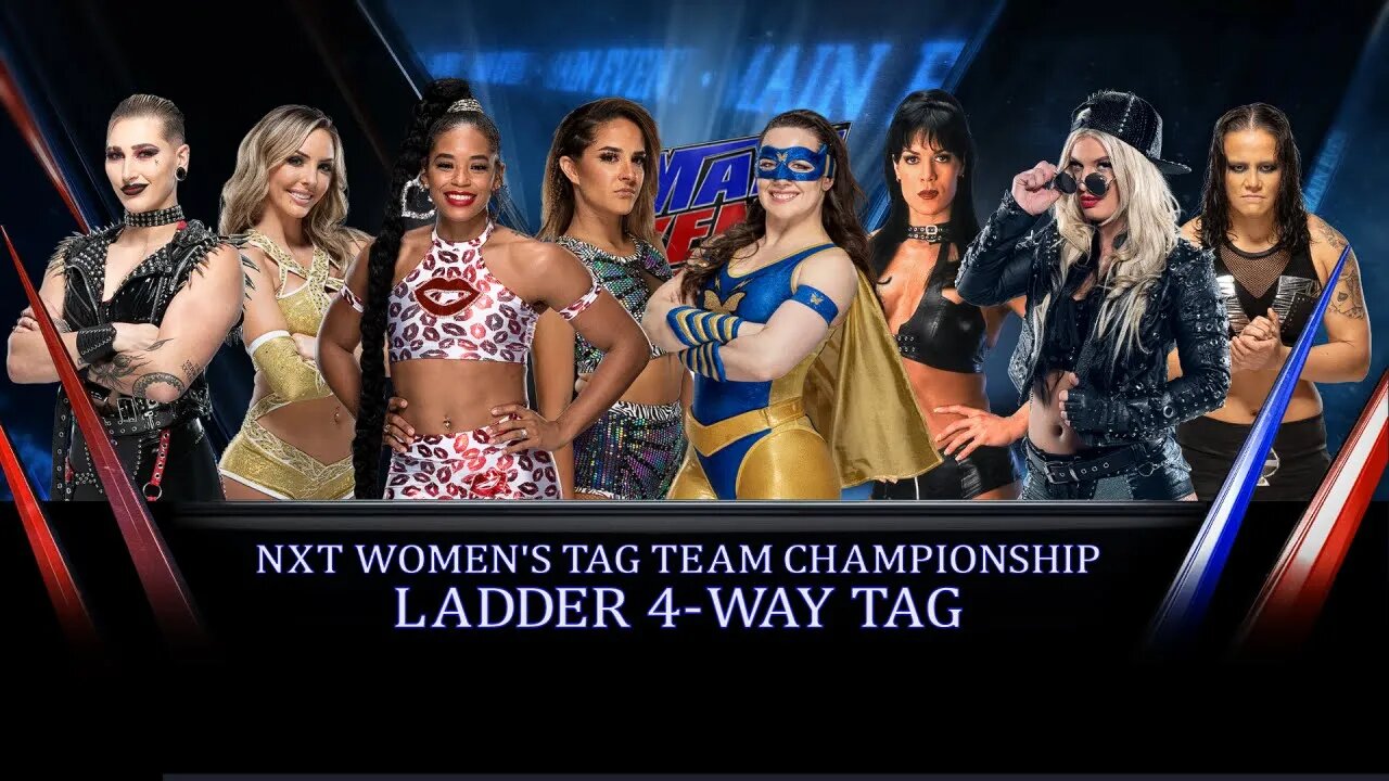 Wwe 2K22 4 Way Ladder Match Tag Belts On The Line