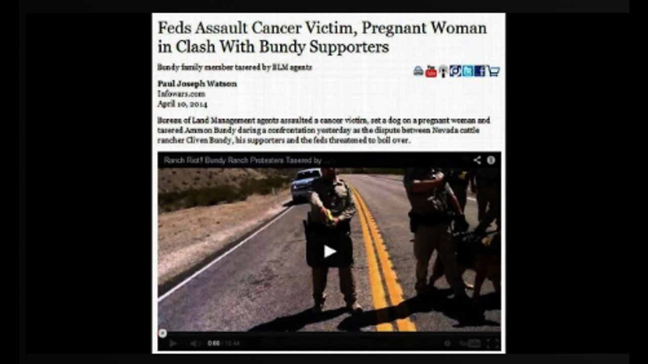Will Feds Stage Violence to Frame Cliven Bundy?