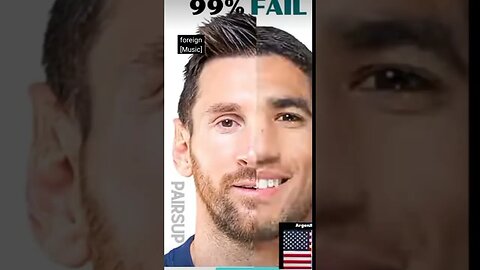 match the Messi face