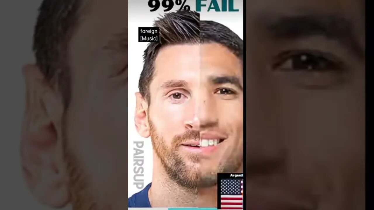 match the Messi face
