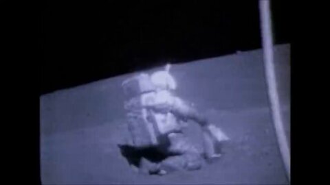 Astronauts falling on the Moon, NASA Apollo Mission Landed on the Lunar Surface.