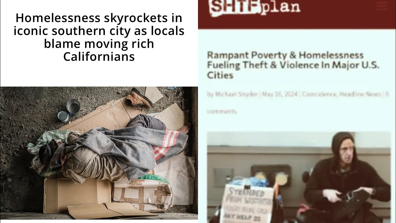 Rampant Poverty & Homelessness Fueling Theft + Violence in Major U.S. Cities