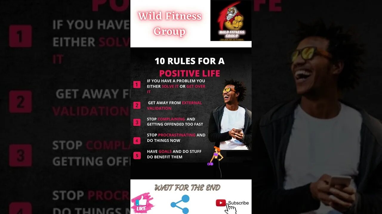 🔥10 rules for a positive life🔥#shorts🔥#wildfitnessgroup🔥6 April 2022🔥