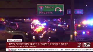 2 officers shot, 3 dead in incident near 27th Avenue and Deer Valley Road