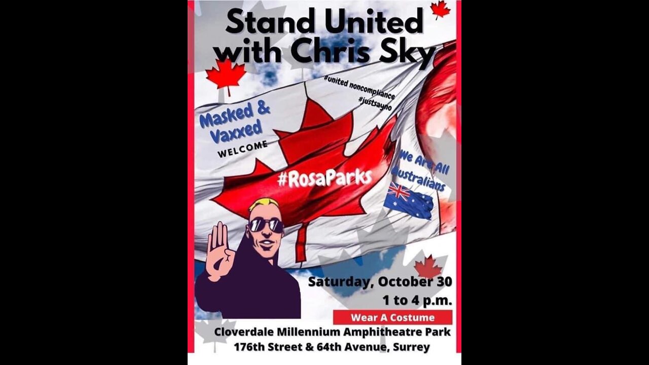 Stand United with Chris Sky, Rosa Parks Rally, Surrey BC, October 30, 2021