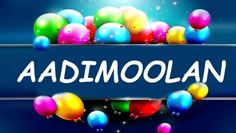 Happy Birthday to Aadimoolan - Birthday Wish From Birthday Bash