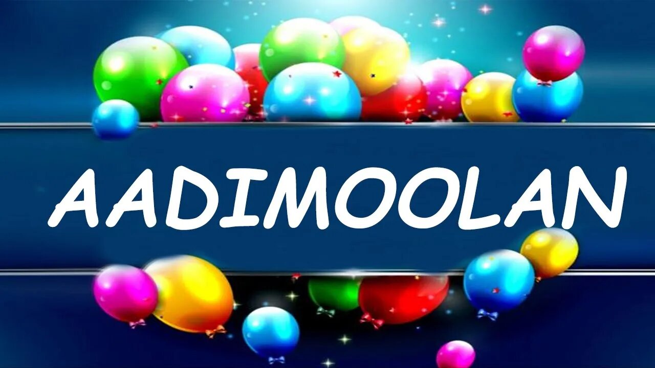 Happy Birthday to Aadimoolan - Birthday Wish From Birthday Bash