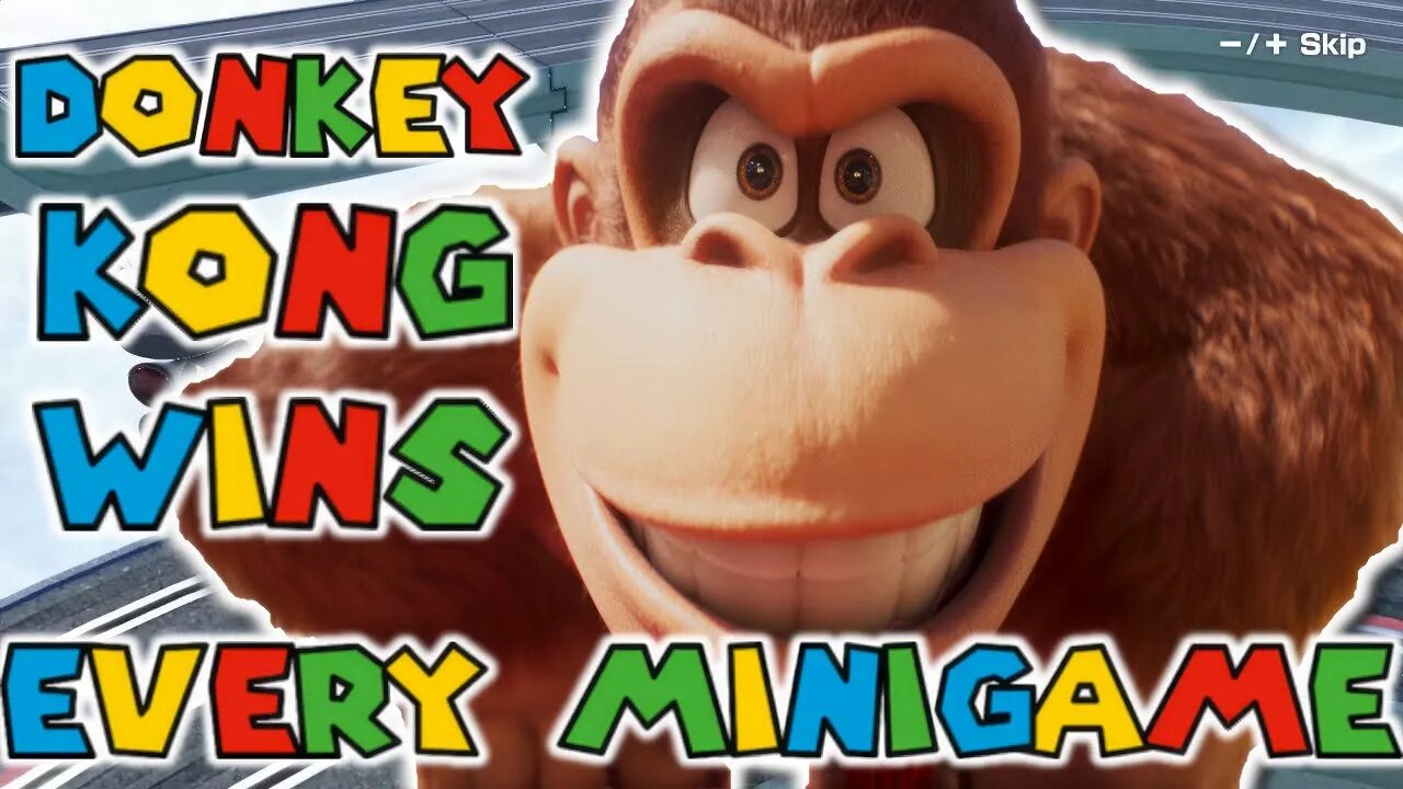 Donkey Kong Wins Every Minigame - Mario Party Superstars (All Minigames)