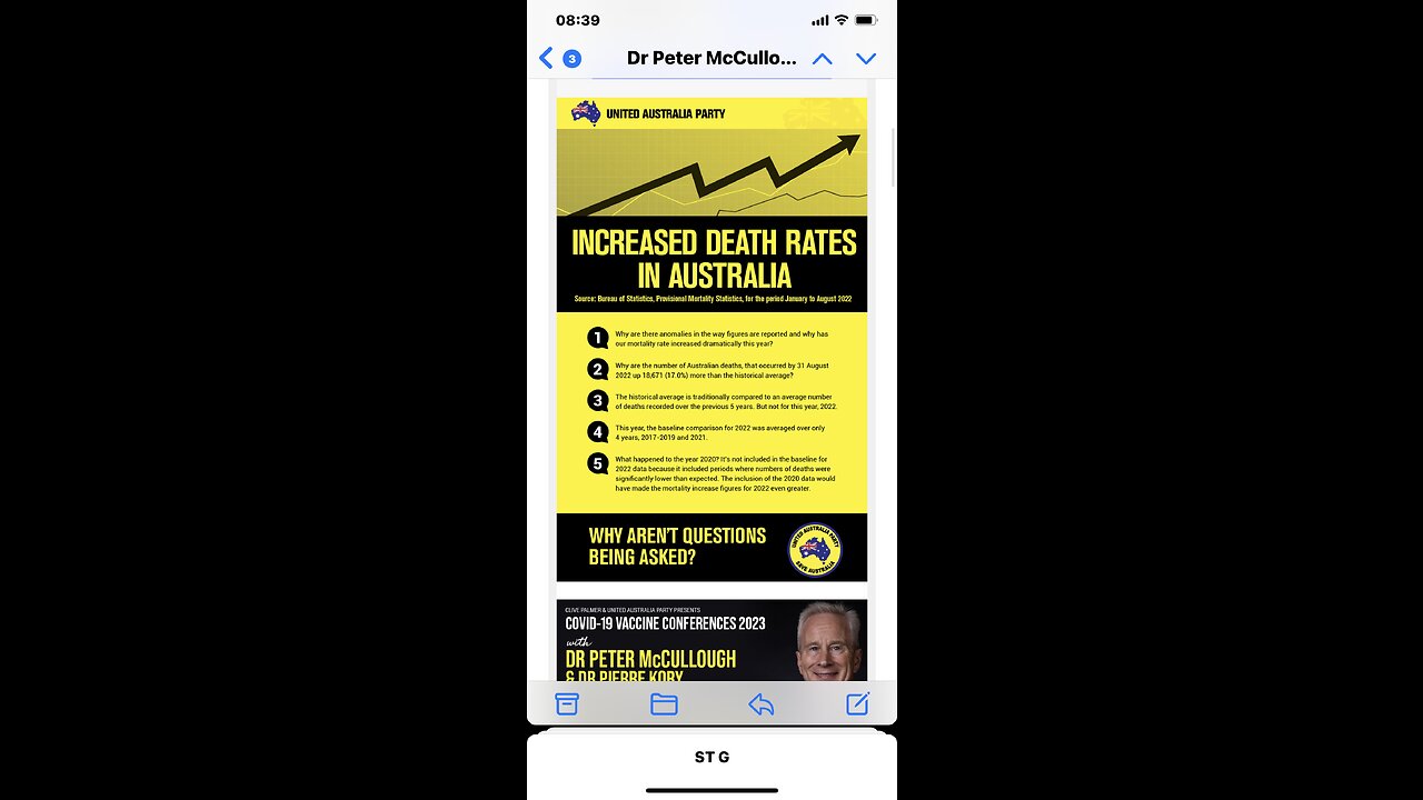 THEY ARE FREAKING OUT, TRIED TO SHUT DOWN DR PETER MCCULLOUGHS TALKS BY CLIVE PALMER IN AUSTRALIA!