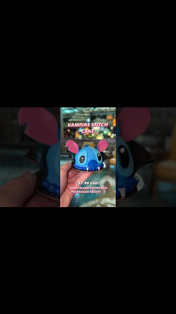 Vampire Stitch Cake! 💙 #Disney