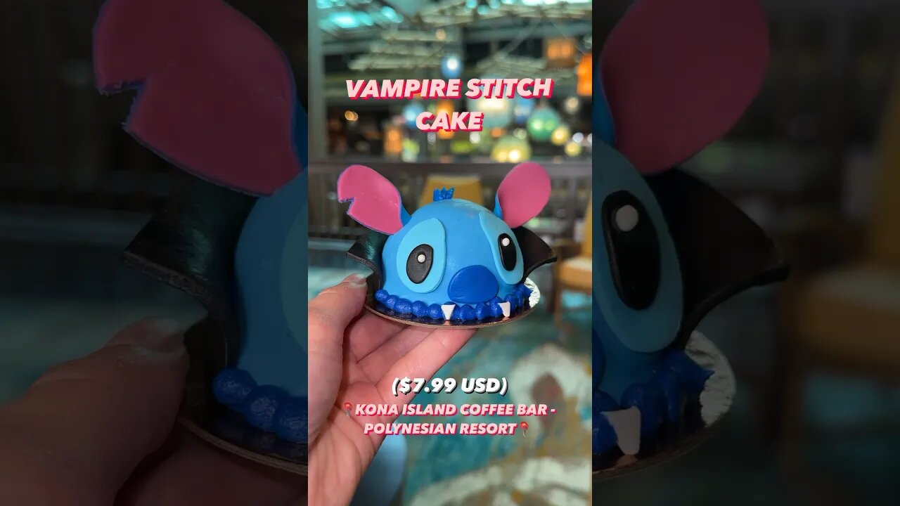 Vampire Stitch Cake! 💙 #Disney