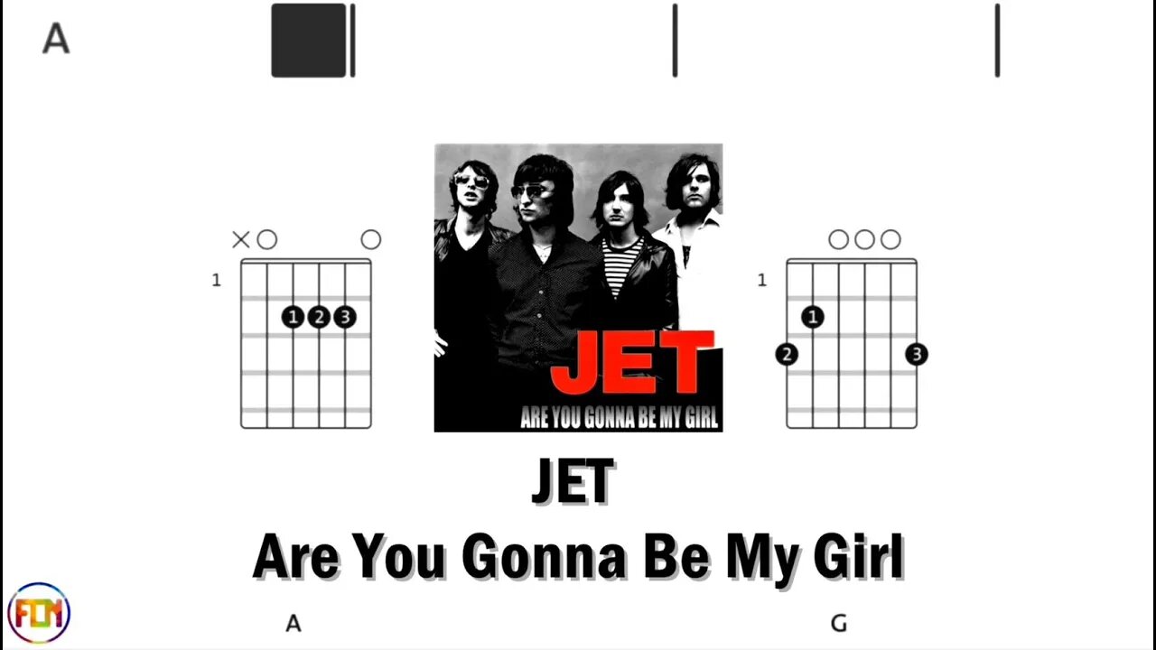 JET Are You Gonna Be My Girl - Guitar Chords & Lyrics HD