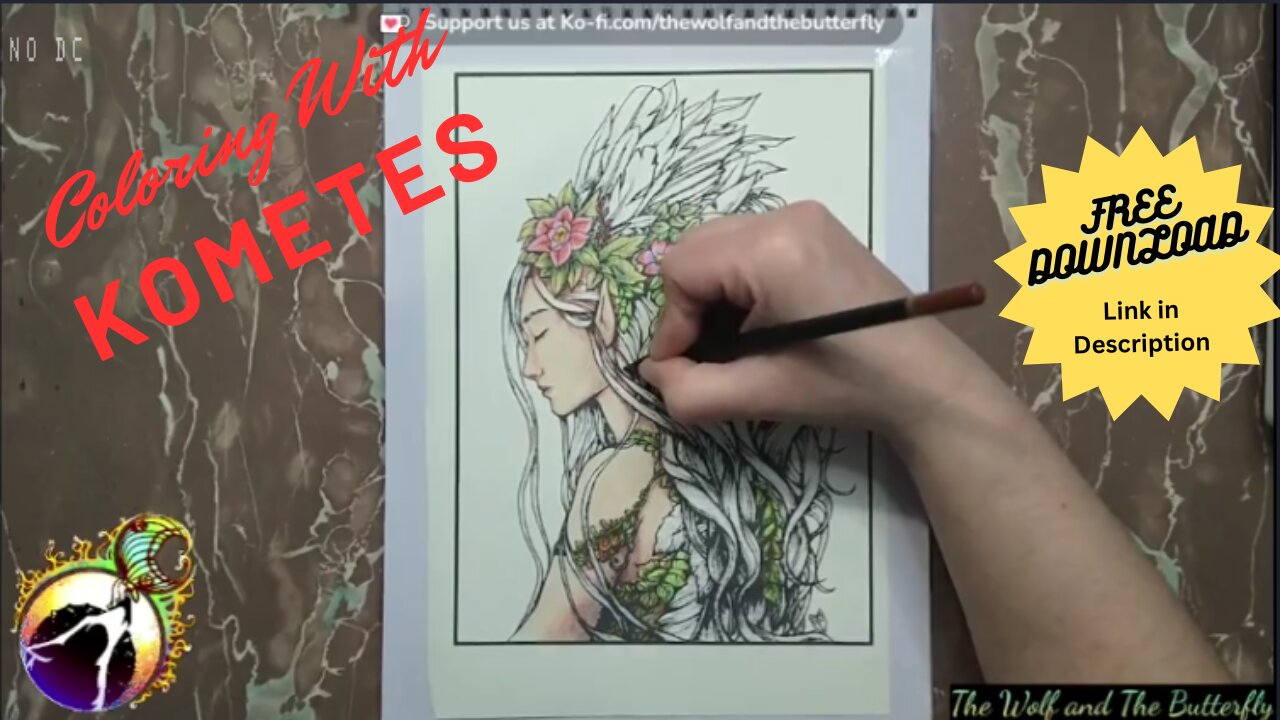 Magical Colors on a Beautiful Elf: My Coloring Journey! Free Coloring Page Download in Description