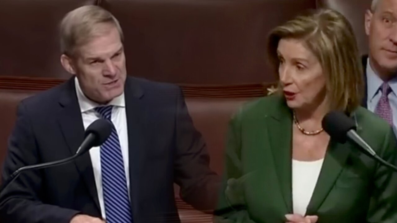 Pelosi tries to 0UTSMART Jim Jordan with STUPlD inequality defense for Biden...regrets it INSTANTLY