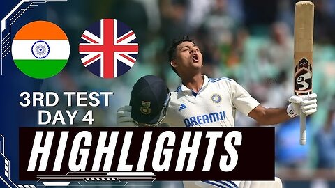 India vs England 3rd Test 2024 Day 4 Full Highlights | Ind vs Eng