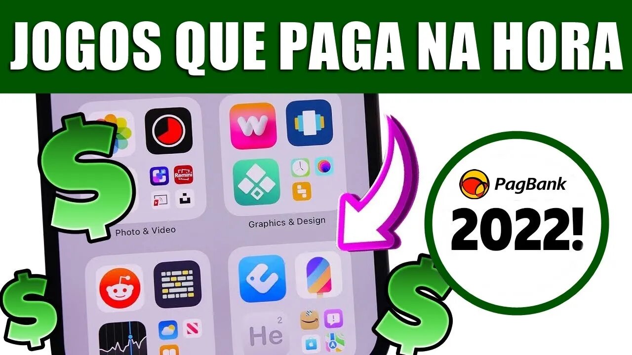 APPS de JOGOS que GANHA DINHEIRO DE VERDADE e JÁ PODE SACAR NA MESMA HORA PELO PAGBANK / PAGSEGURO