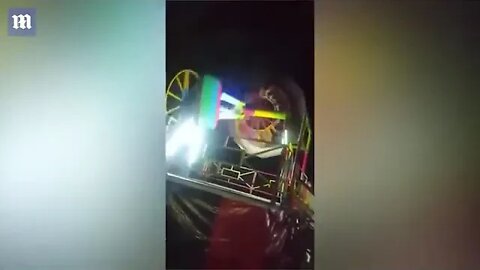 Terrifying moment,girl falls off carnival ride in Honduras