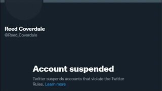 Banned off Twitter (again)