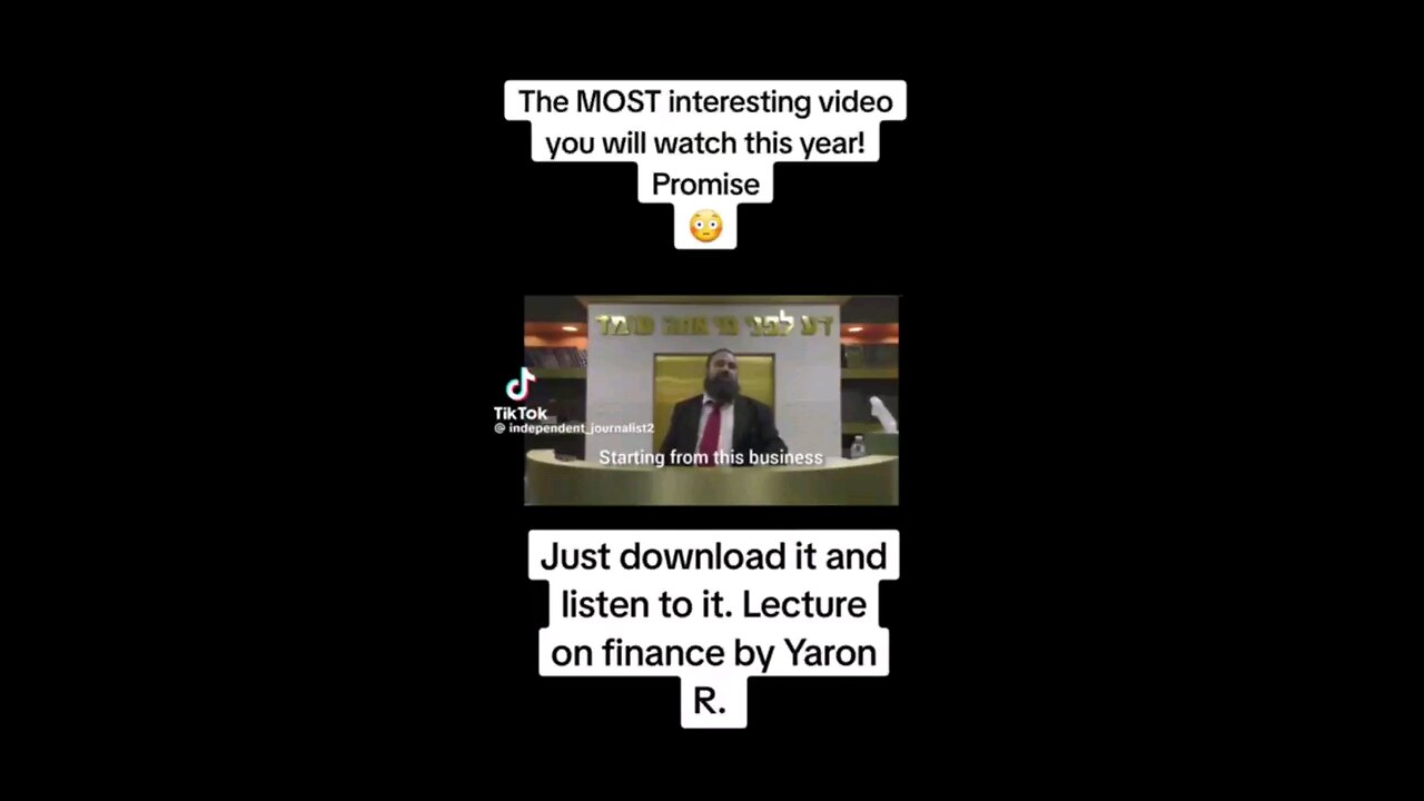 Finance from a Rabbi