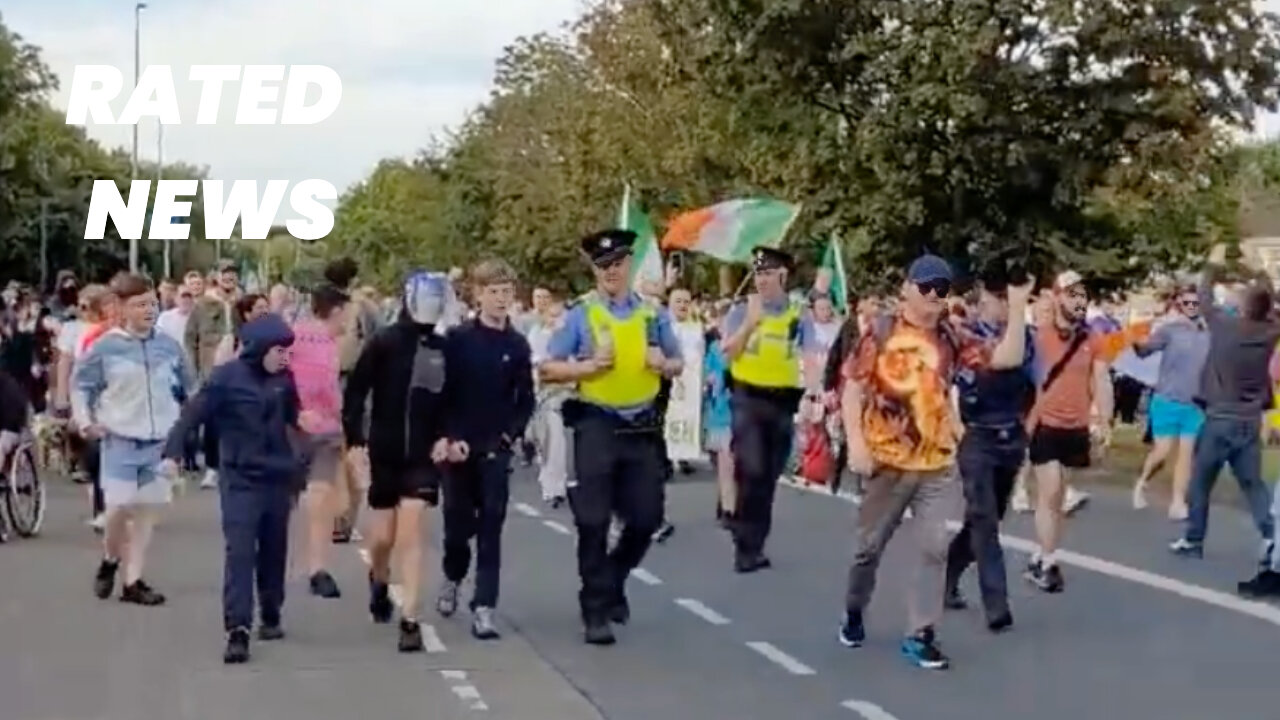 Footage of Coolock Immigration Protest at Former Factory Site