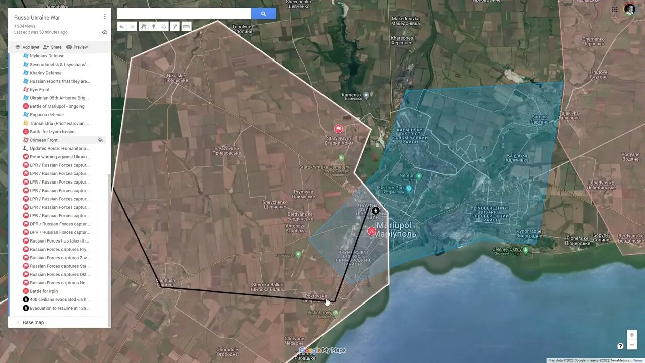 [ Siege of Mariupol ] Russian Forces takes the suburb of Staryi Krym