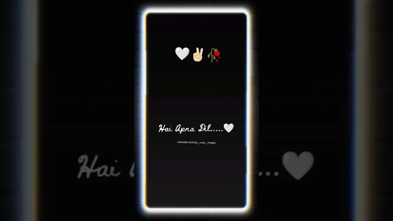 Din ho chahe 🤍🥀✌🏻Feel The Song Status Love Song Black Screen Whatsapp Status.!