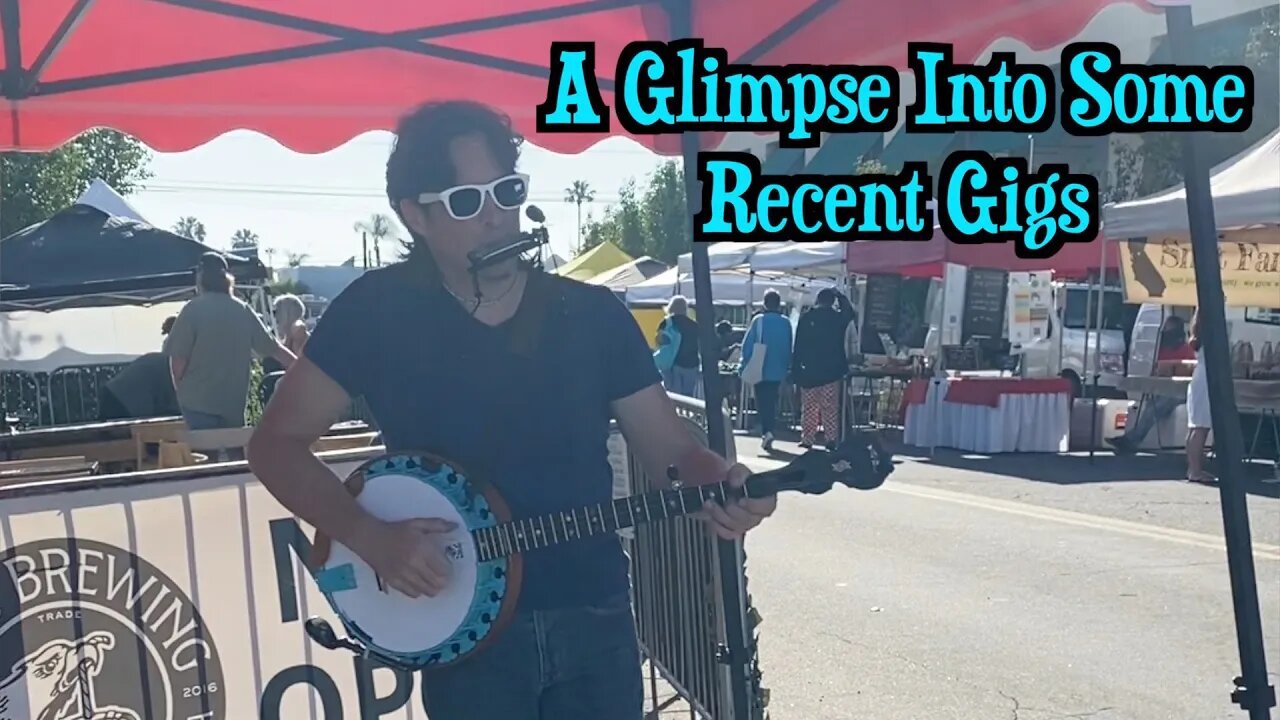 A Glimpse Into Some Recent Gigs #gratefulforgigs #fulltimemusician #buskerlife