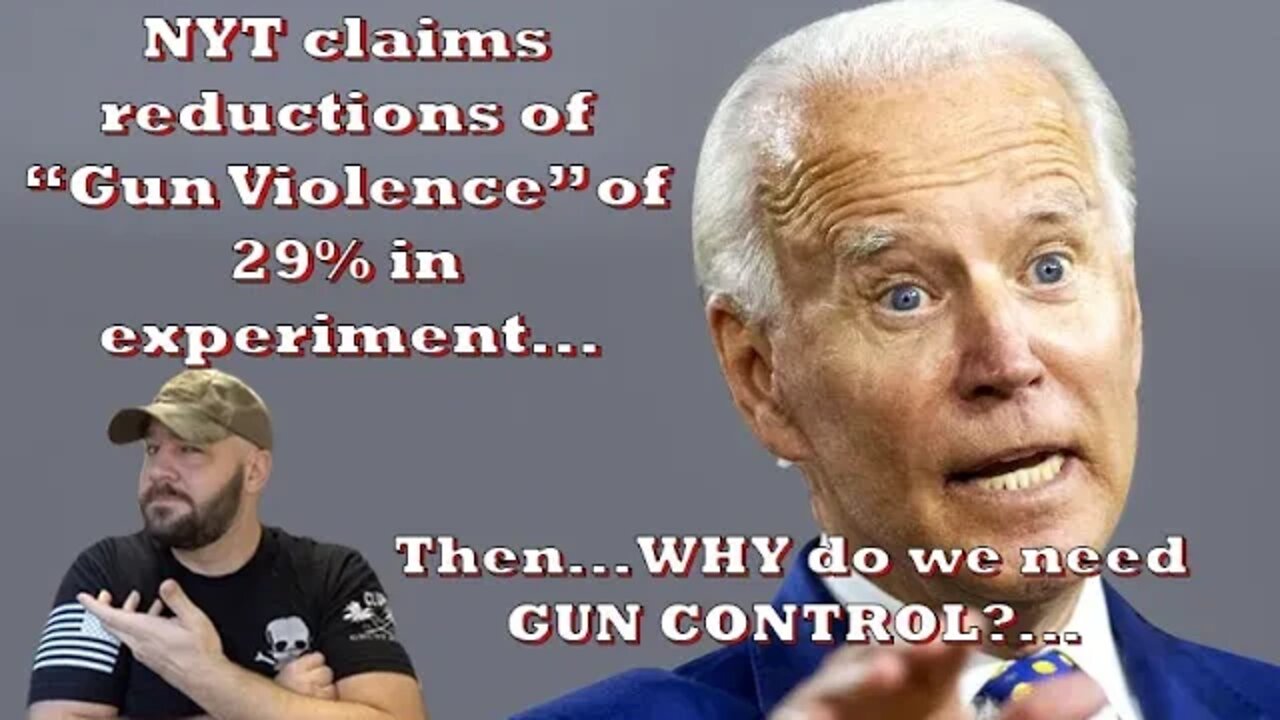 NYT touts 29% reduction of "Gun Violence" without Gun Control... It begs the question...