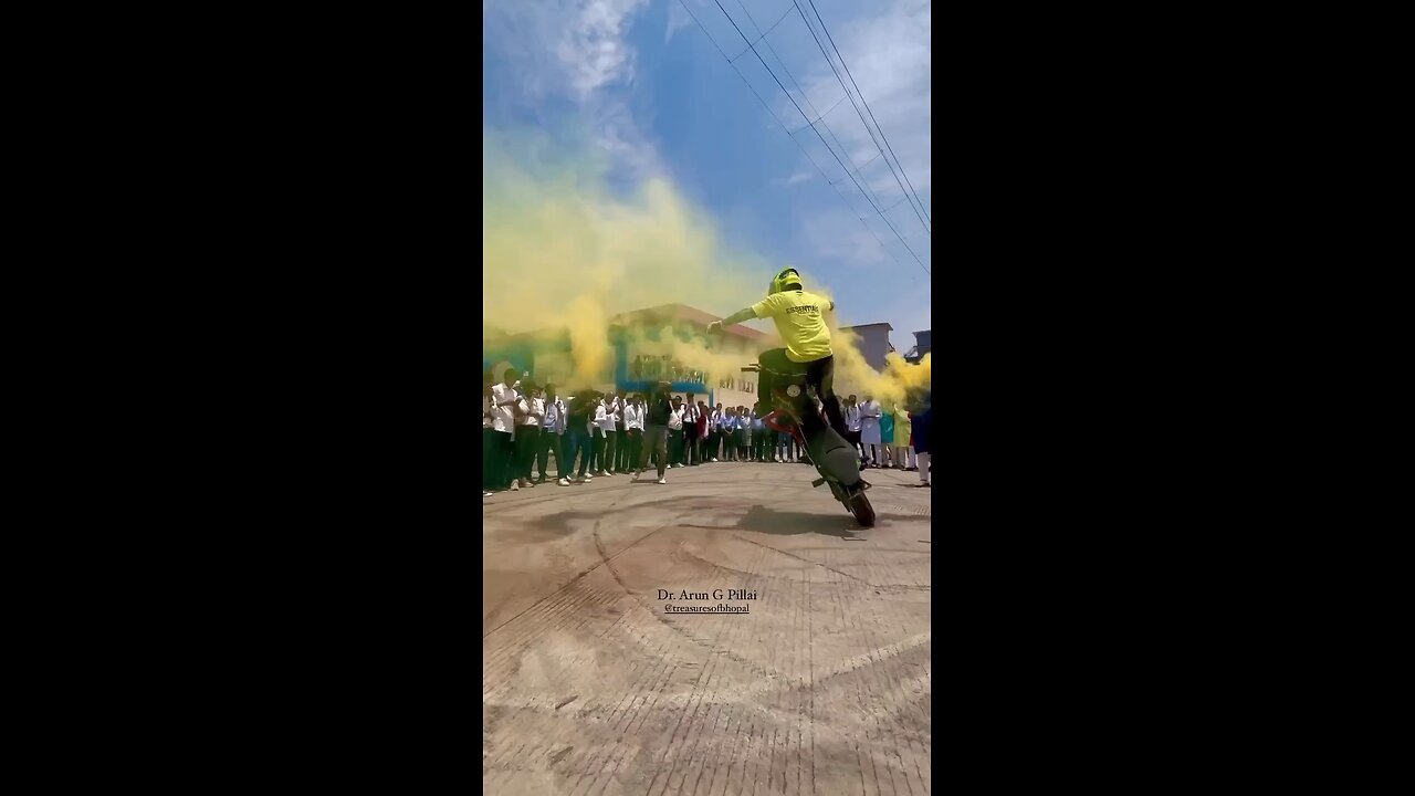 College Bike stunt show | Bhopal | India