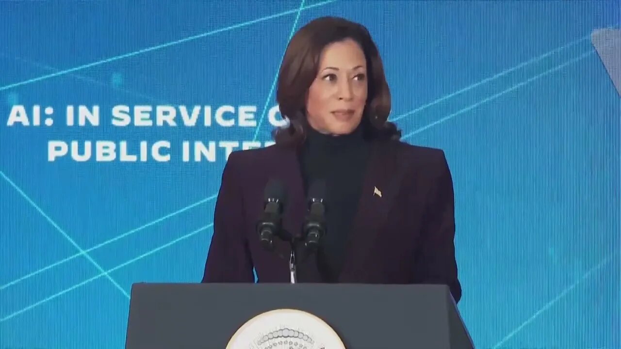 Kamala Harris: AI's Benefits "Are Immense," "Could Give Us The Power To Fight The Climate Crisis!"