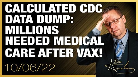 Calculated CDC Data 88MM People Had An Adverse Event in US Alone! 20.2MM Needed Med Care after Vax