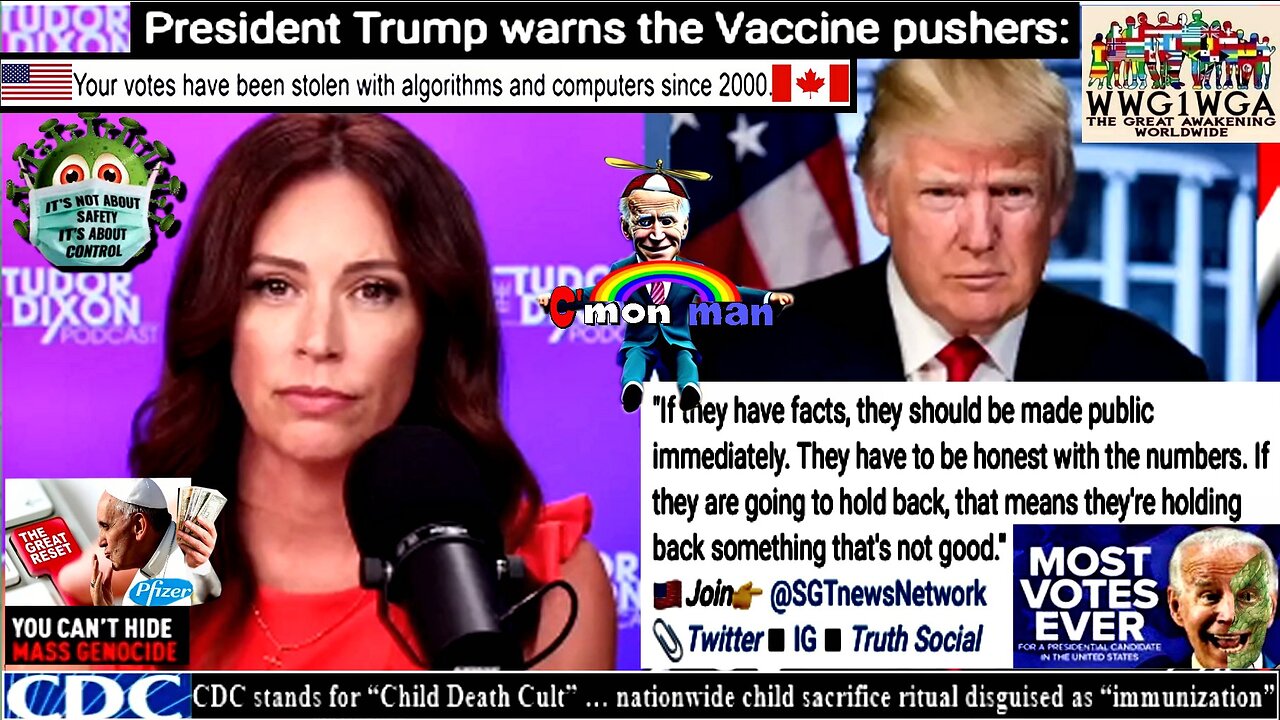 President Trump warns the Vaccine pushers (Related info and links in description)