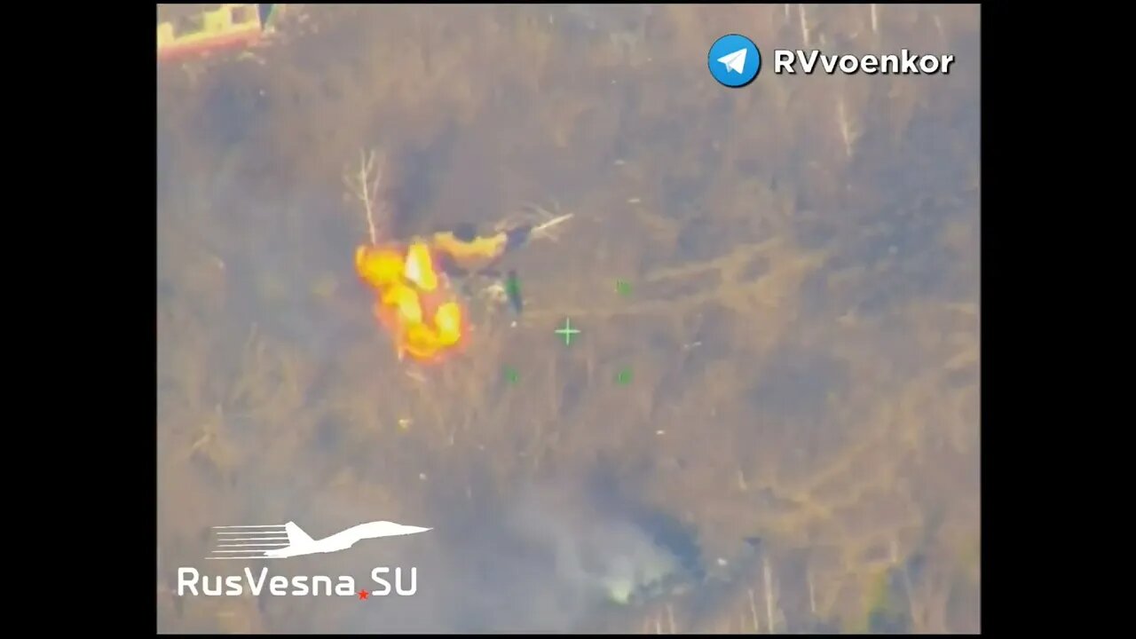 Destruction Of A Ukrainian Tank Near Chernihiv