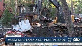 Mudslide cleanup continues on SoCal