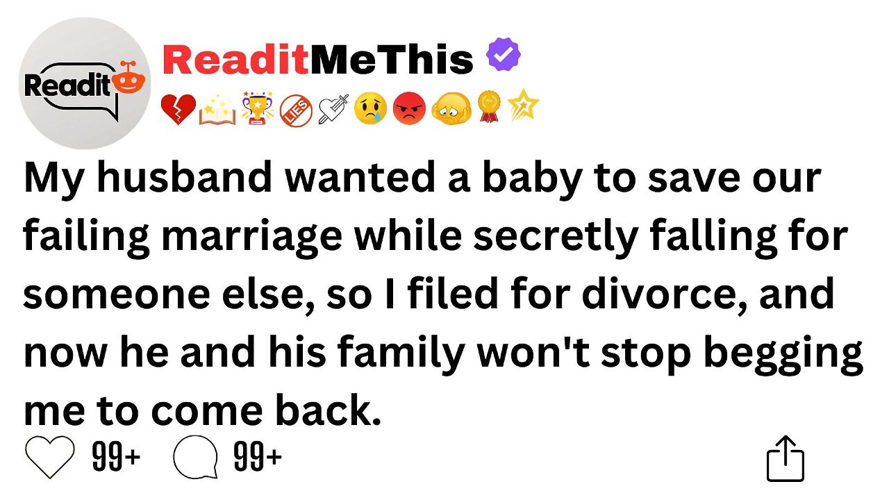 My husband wanted a baby to save our failing marriage while secretly falling for someone else.....